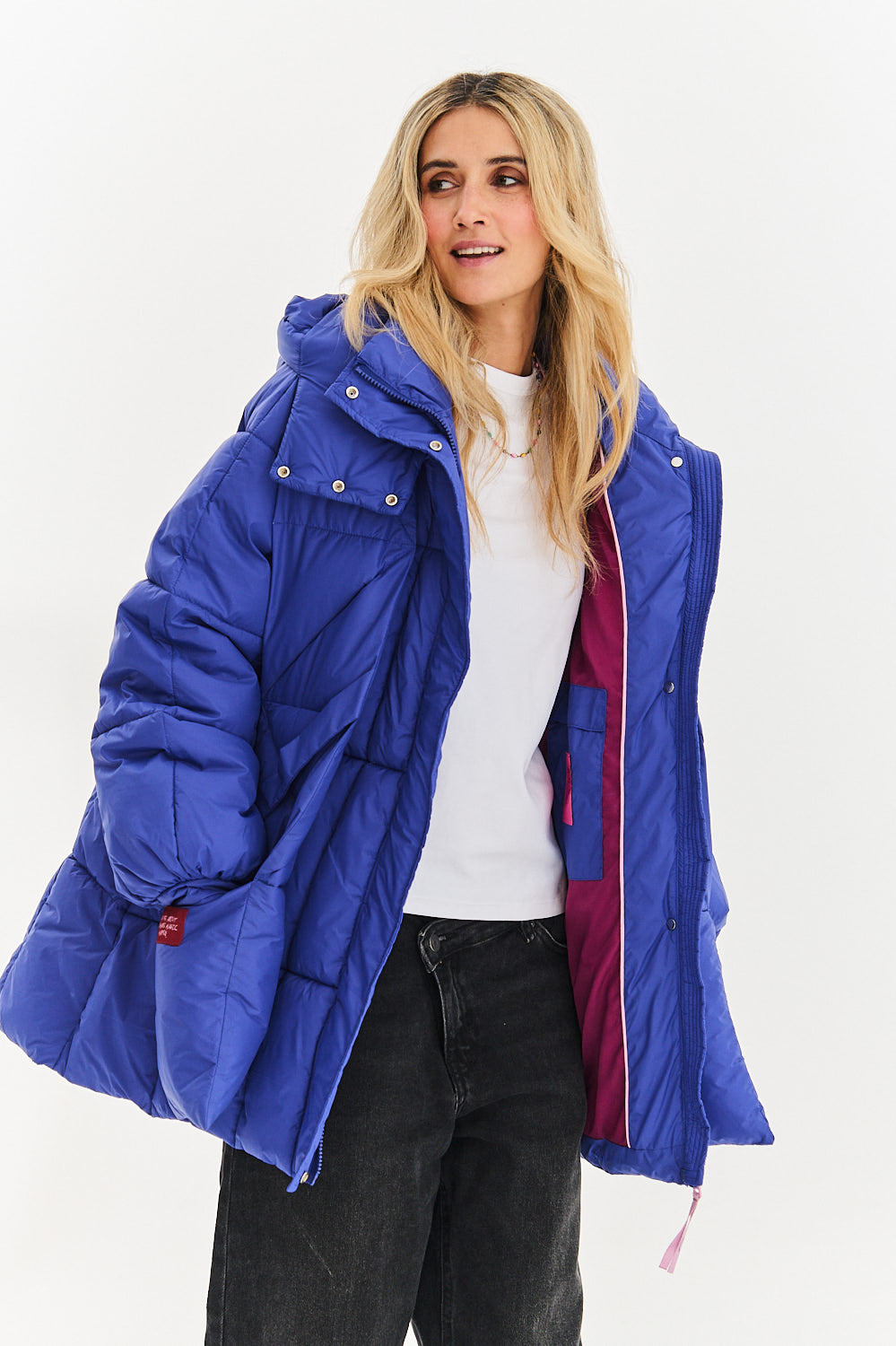 Veste d'hiver rebondissante saphir orageux