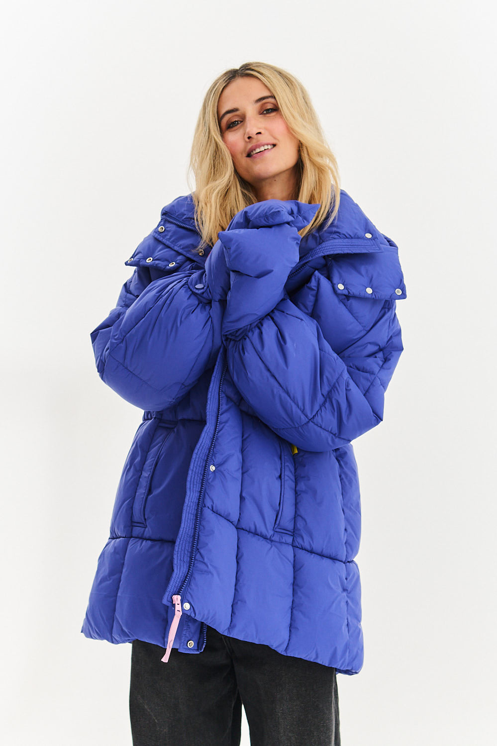 Veste d'hiver rebondissante saphir orageux