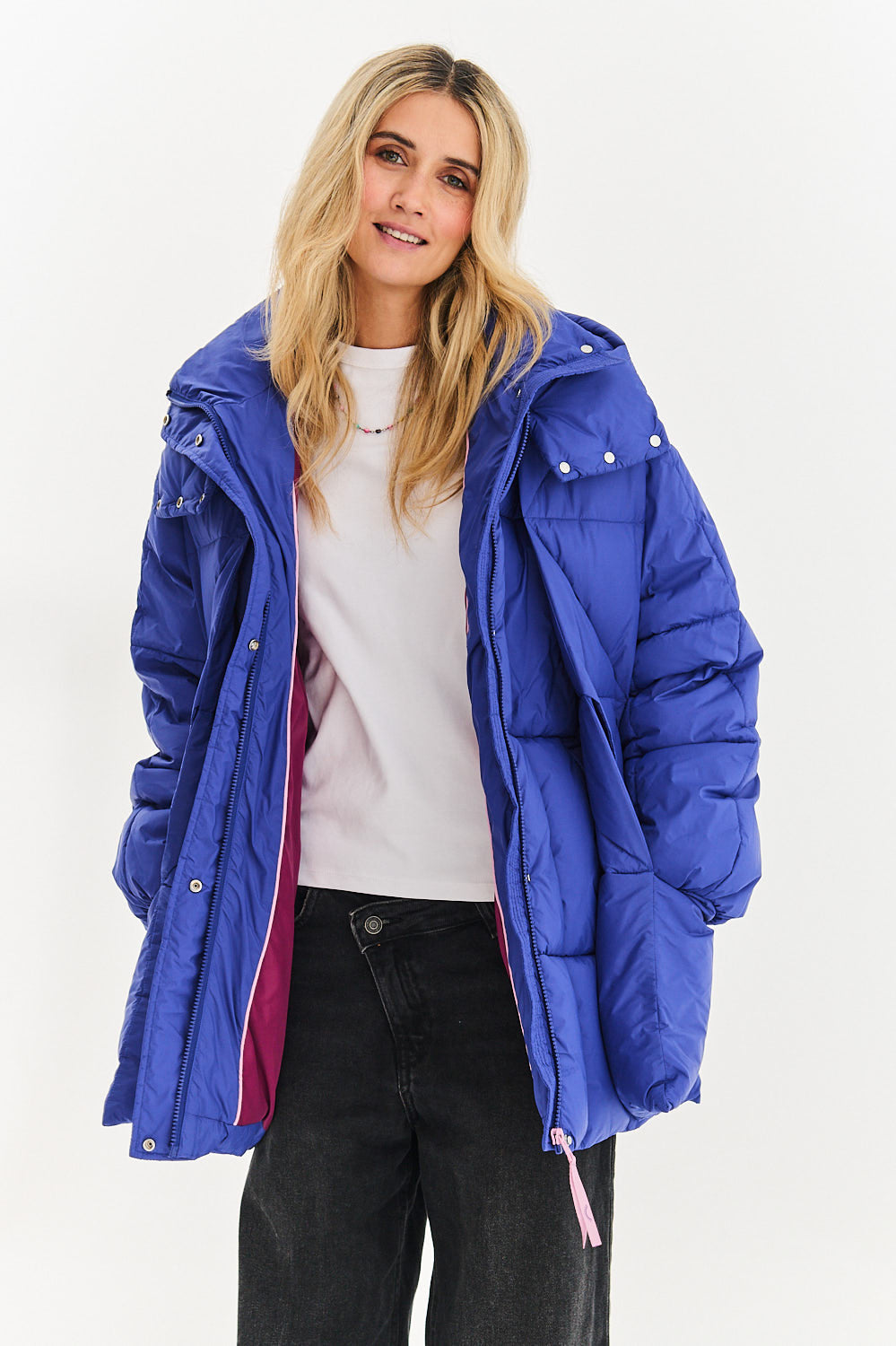 Veste d'hiver rebondissante saphir orageux