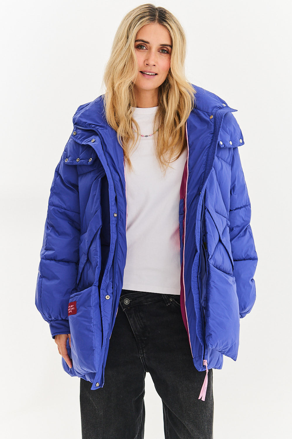 Veste d'hiver rebondissante saphir orageux
