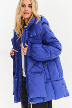 Veste d'hiver rebondissante saphir orageux