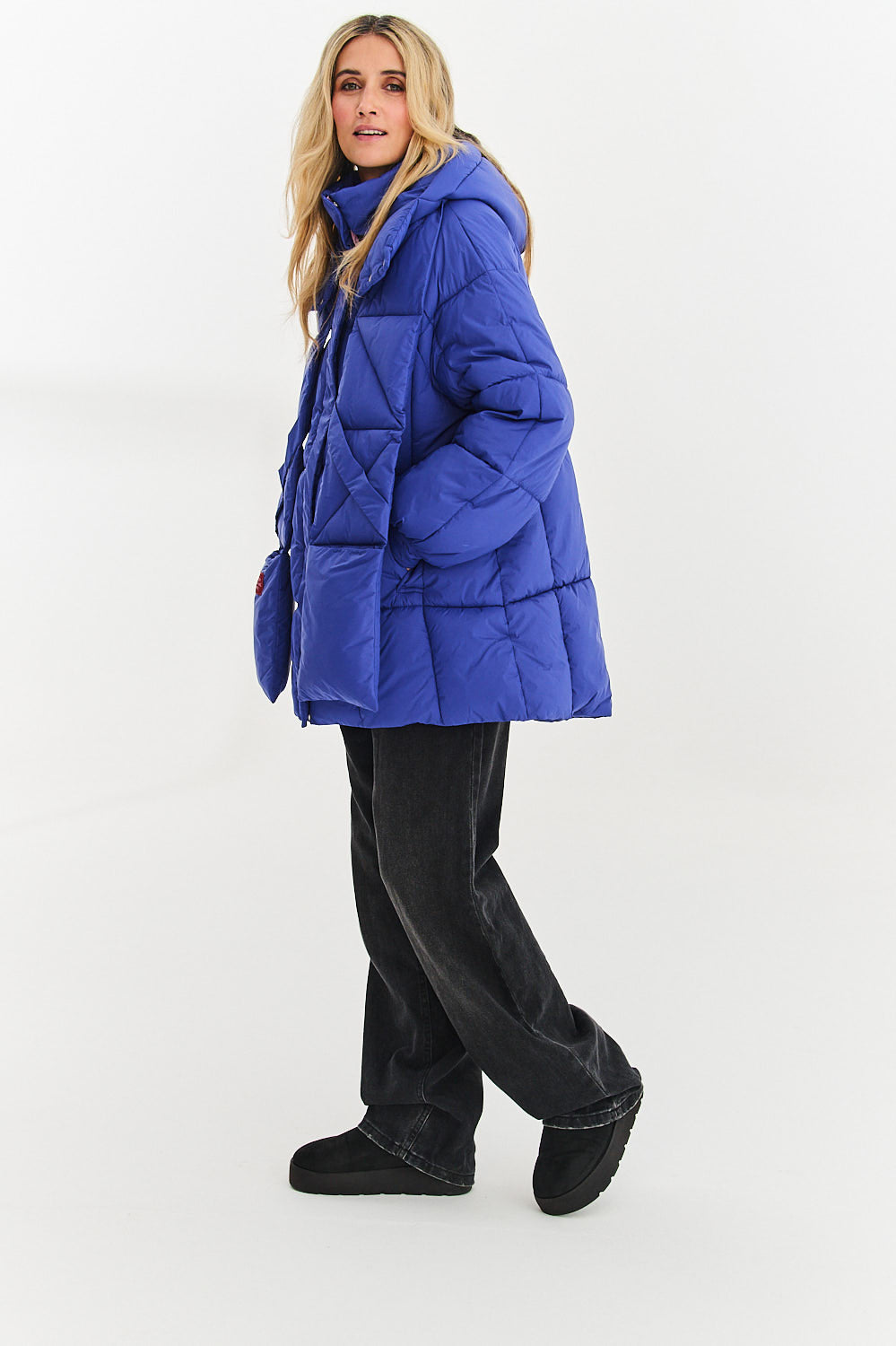 Veste d'hiver rebondissante saphir orageux