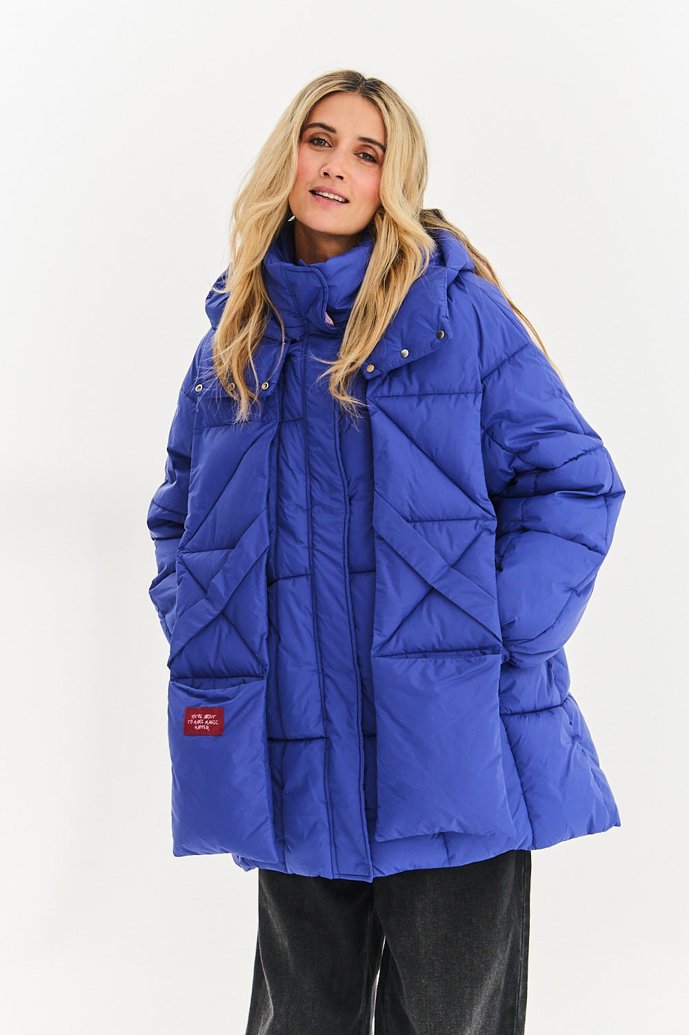 Veste d'hiver rebondissante saphir orageux