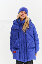 Veste d'hiver rebondissante saphir orageux