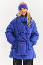Veste d'hiver rebondissante saphir orageux