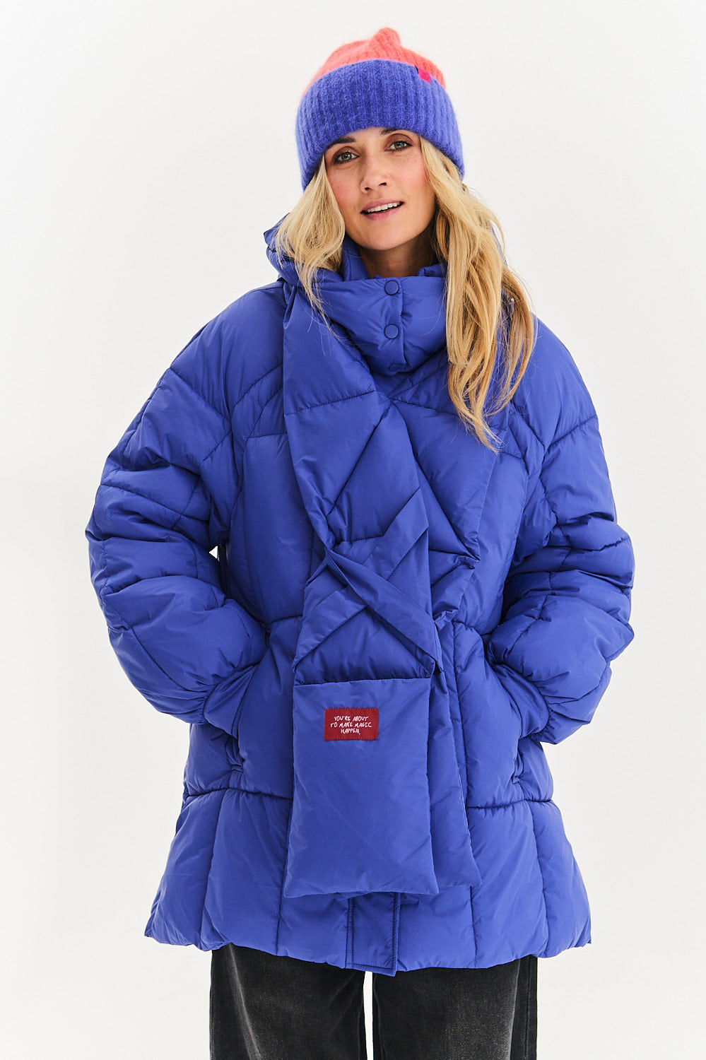 Veste d'hiver rebondissante saphir orageux