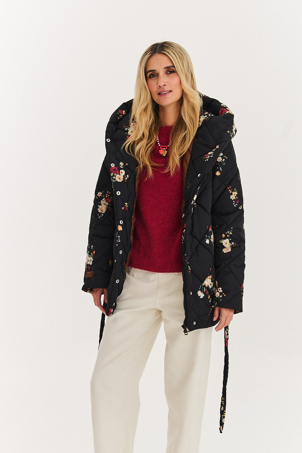 Anabelle Midnight Flora Quilted Jacket