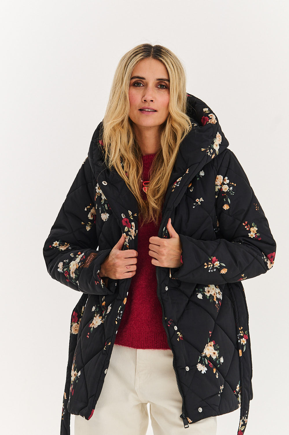 Anabelle Midnight Flora Quilted Jacket