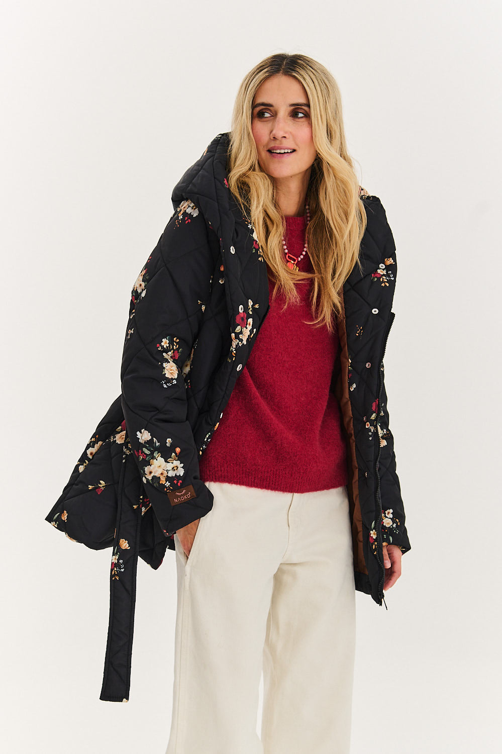 Anabelle Midnight Flora Quilted Jacket
