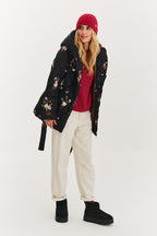 Anabelle Midnight Flora Quilted Jacket