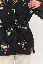Anabelle Midnight Flora Quilted Jacket