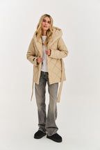 Anabelle Desert Moth Quilted Jacket