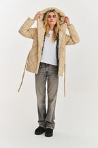 Anabelle Desert Moth Quilted Jacket