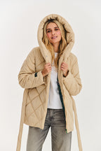 Anabelle Desert Moth Quilted Jacket