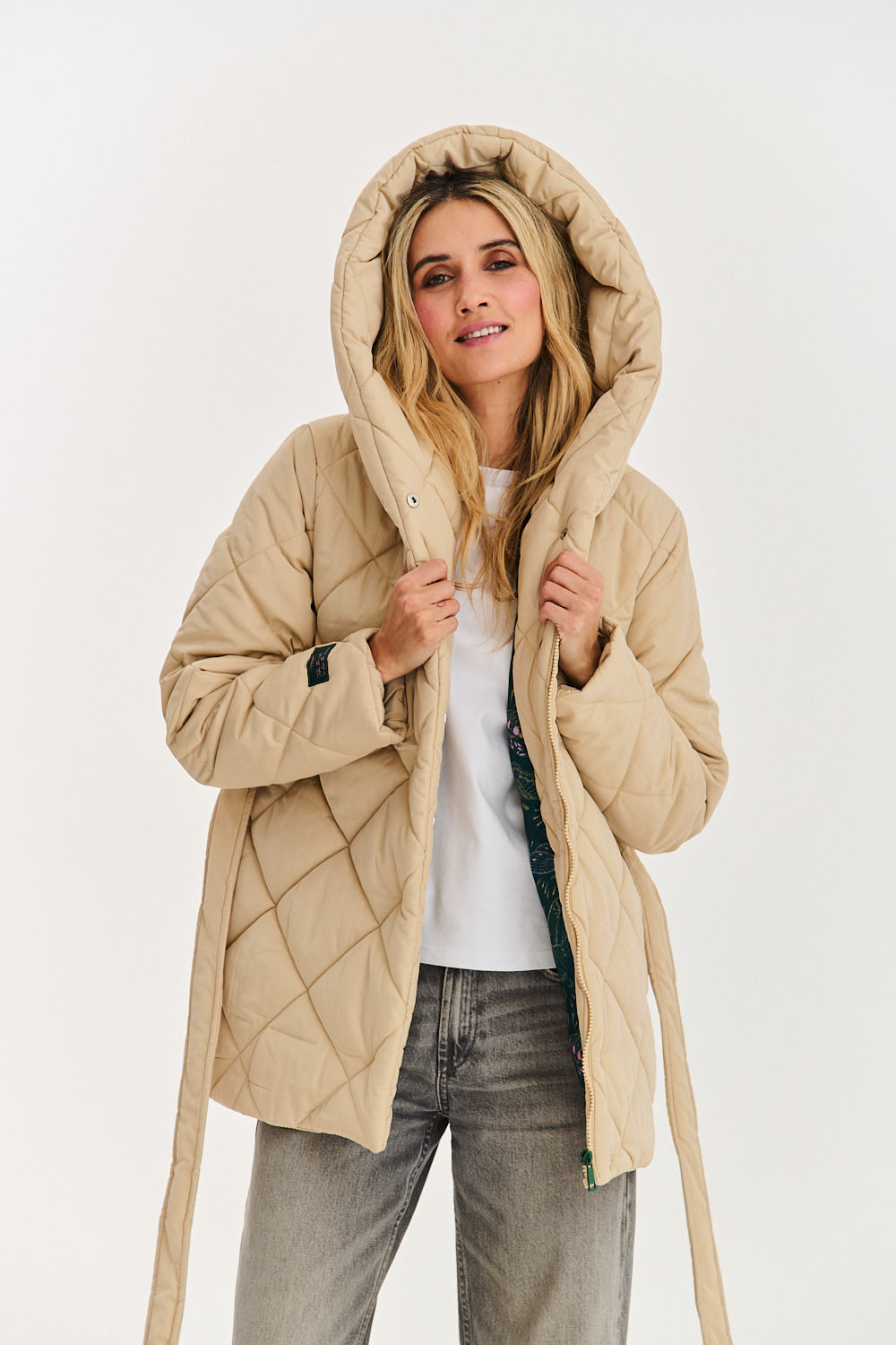 Anabelle Desert Moth Quilted Jacket
