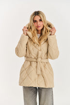 Anabelle Desert Moth Quilted Jacket