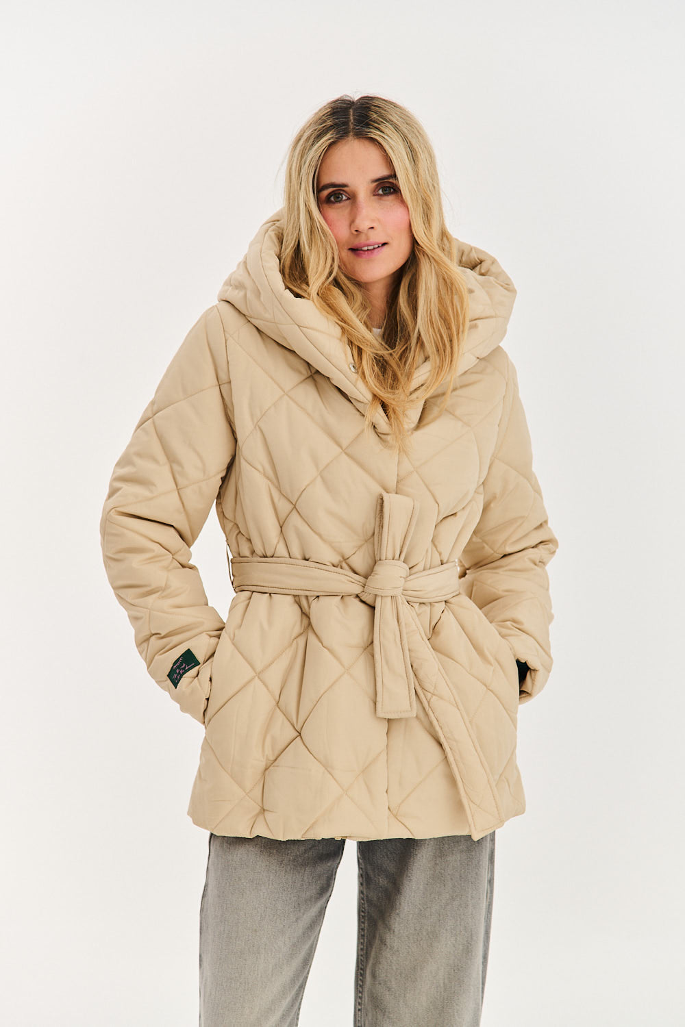 Anabelle Desert Moth Quilted Jacket
