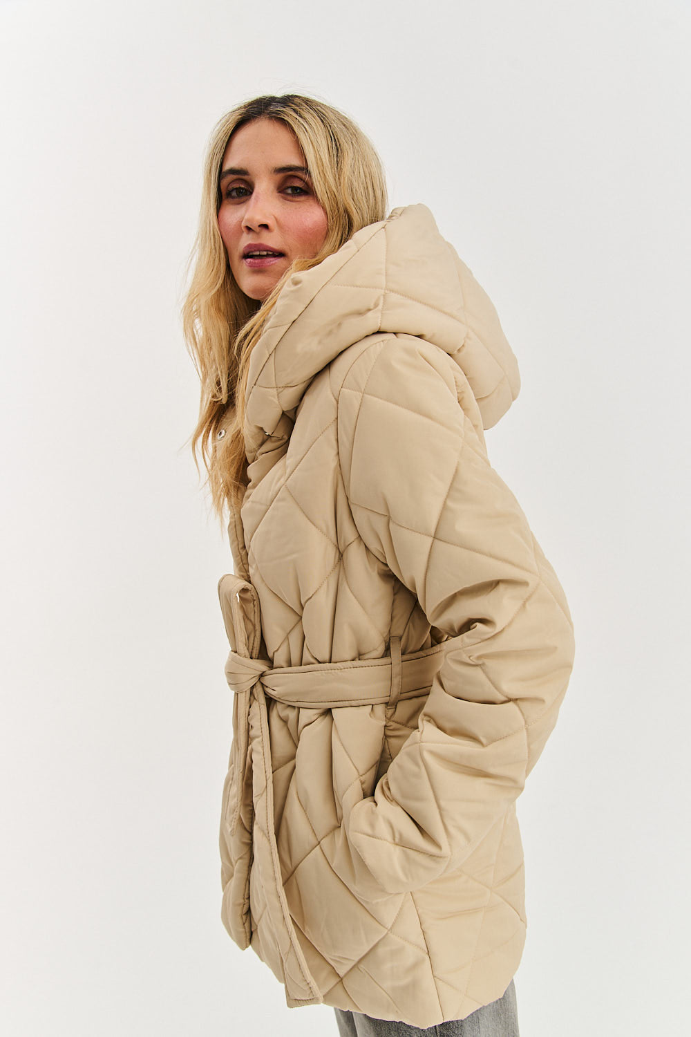 Anabelle Desert Moth Quilted Jacket