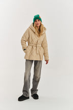 Anabelle Desert Moth Quilted Jacket