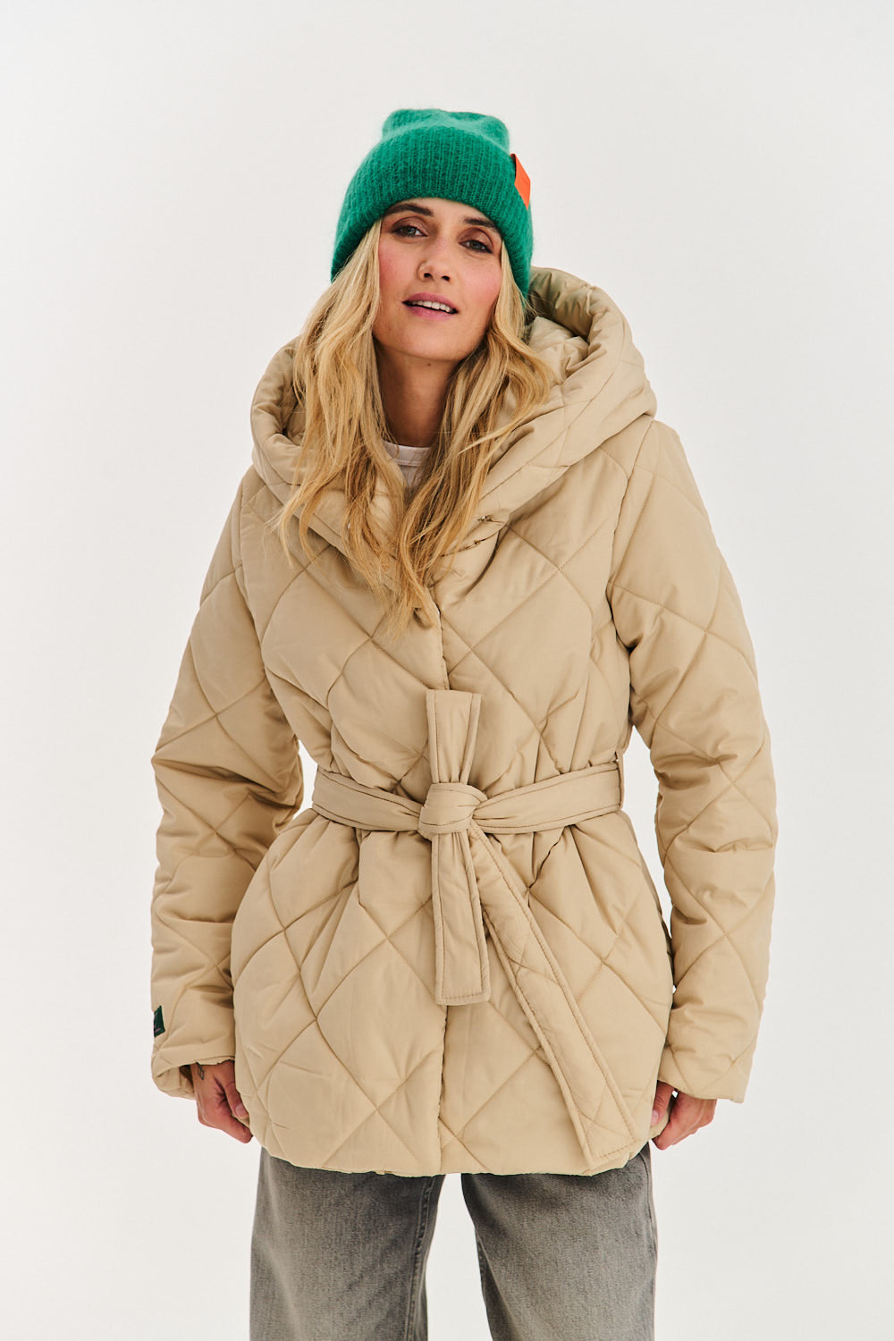 Anabelle Desert Moth Quilted Jacket
