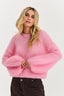 Suéter de mohair peonía