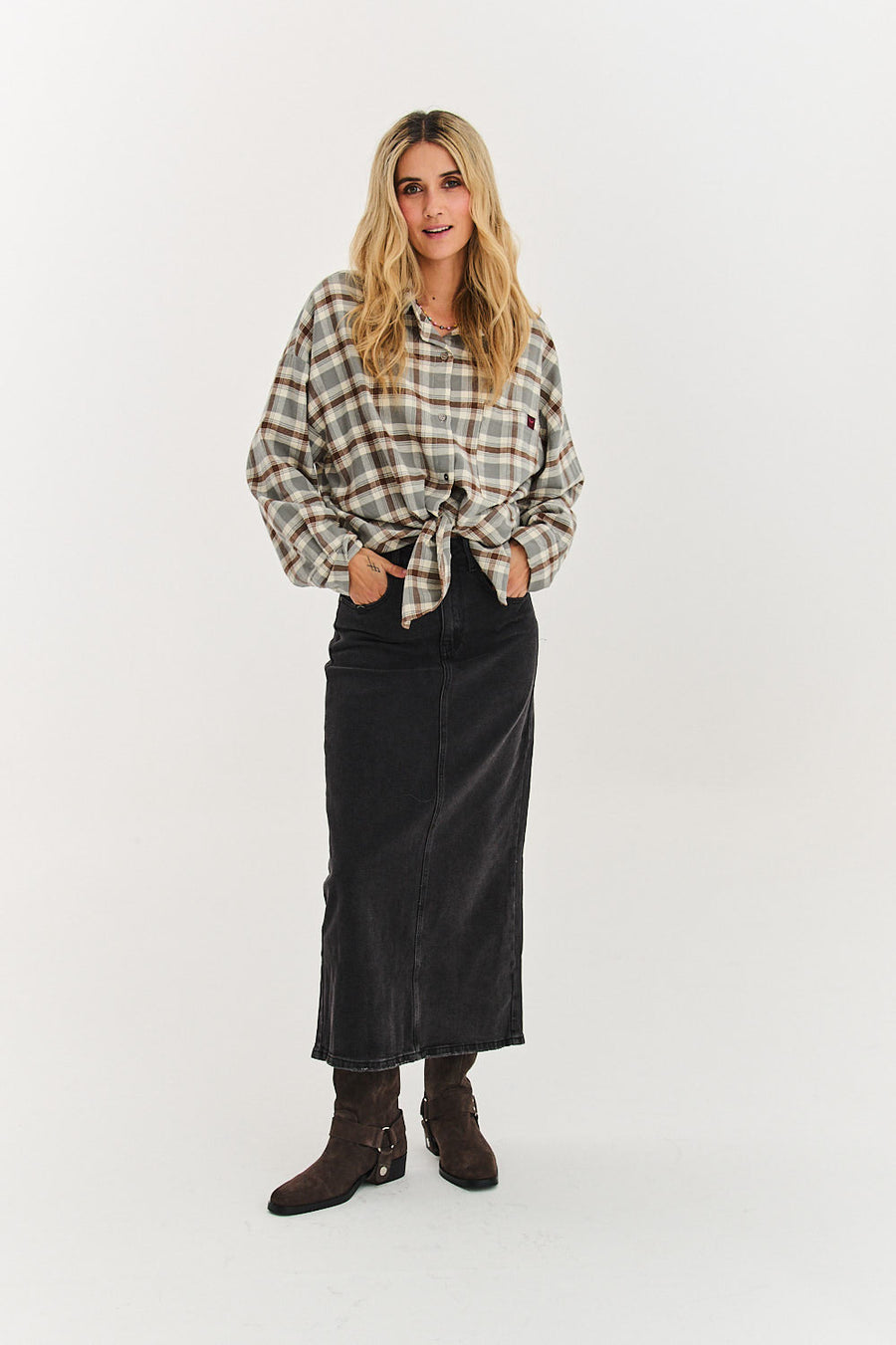 Fustă din denim Slow Season