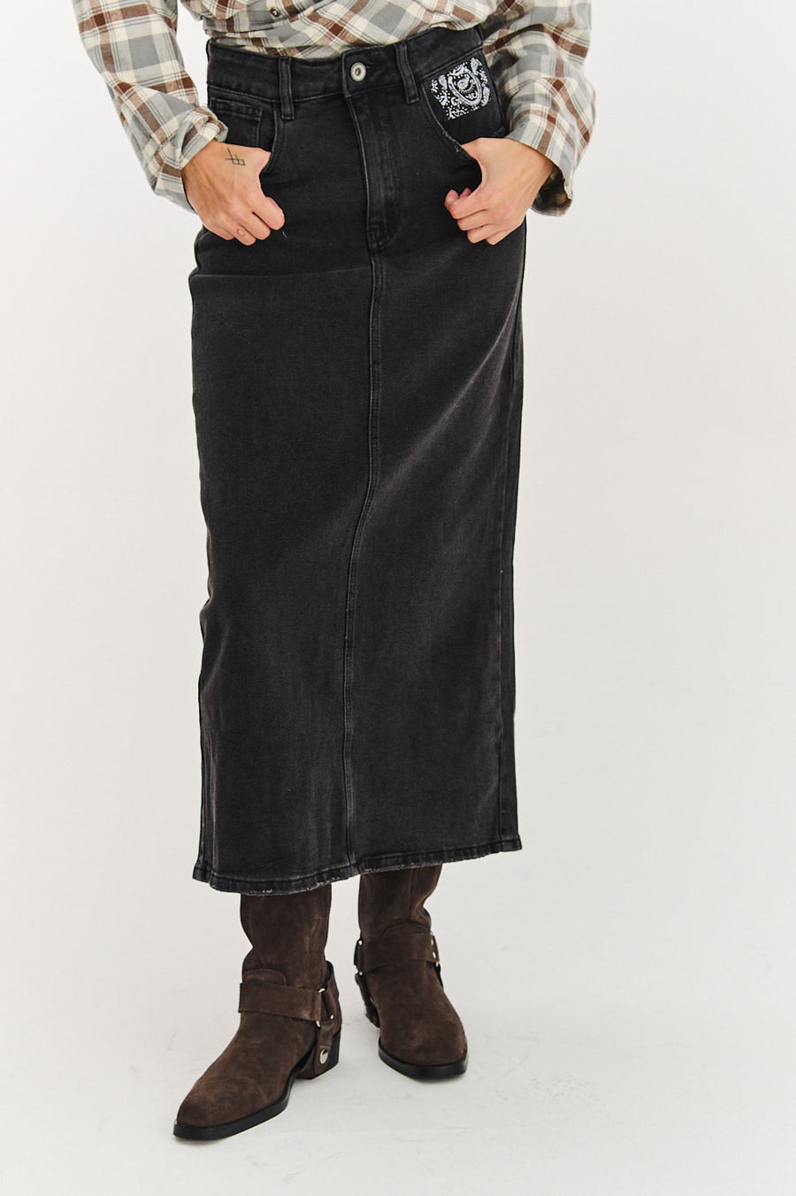 Fustă din denim Slow Season