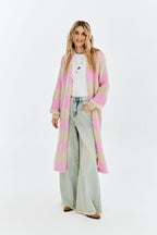 Strawberry Shake Long Cardigan