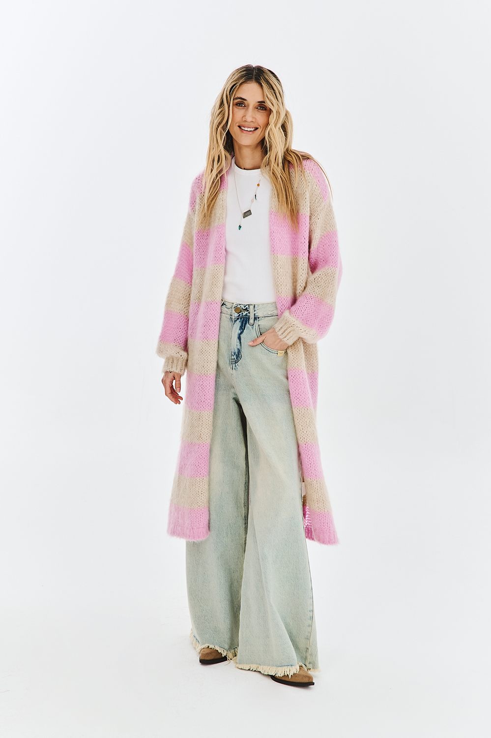 Strawberry Shake Long Cardigan