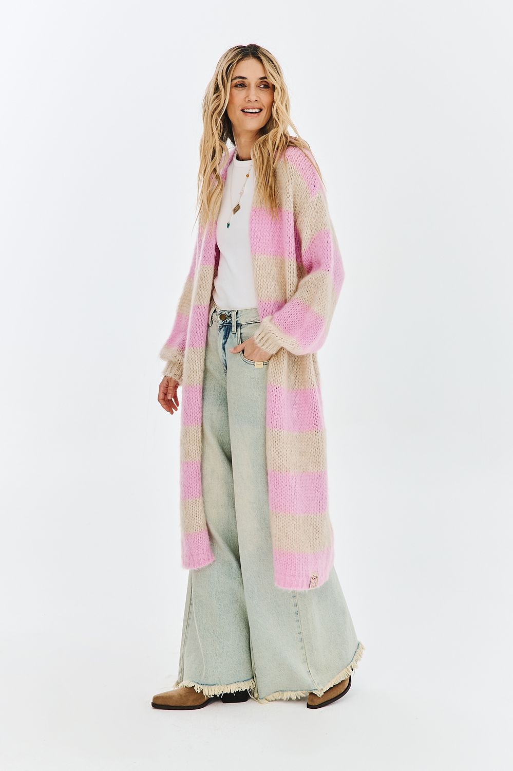Strawberry Shake Long Cardigan