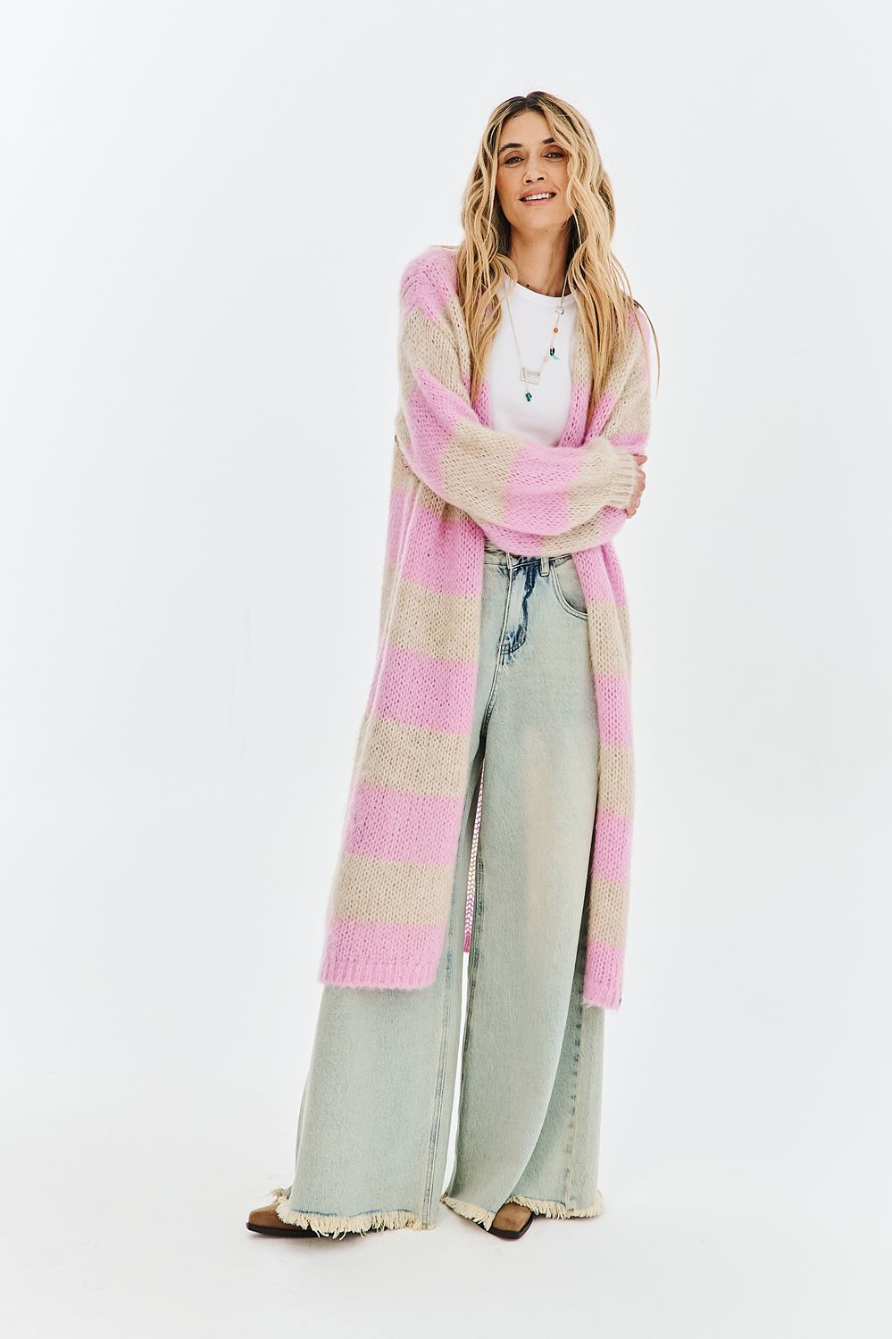Strawberry Shake Long Cardigan