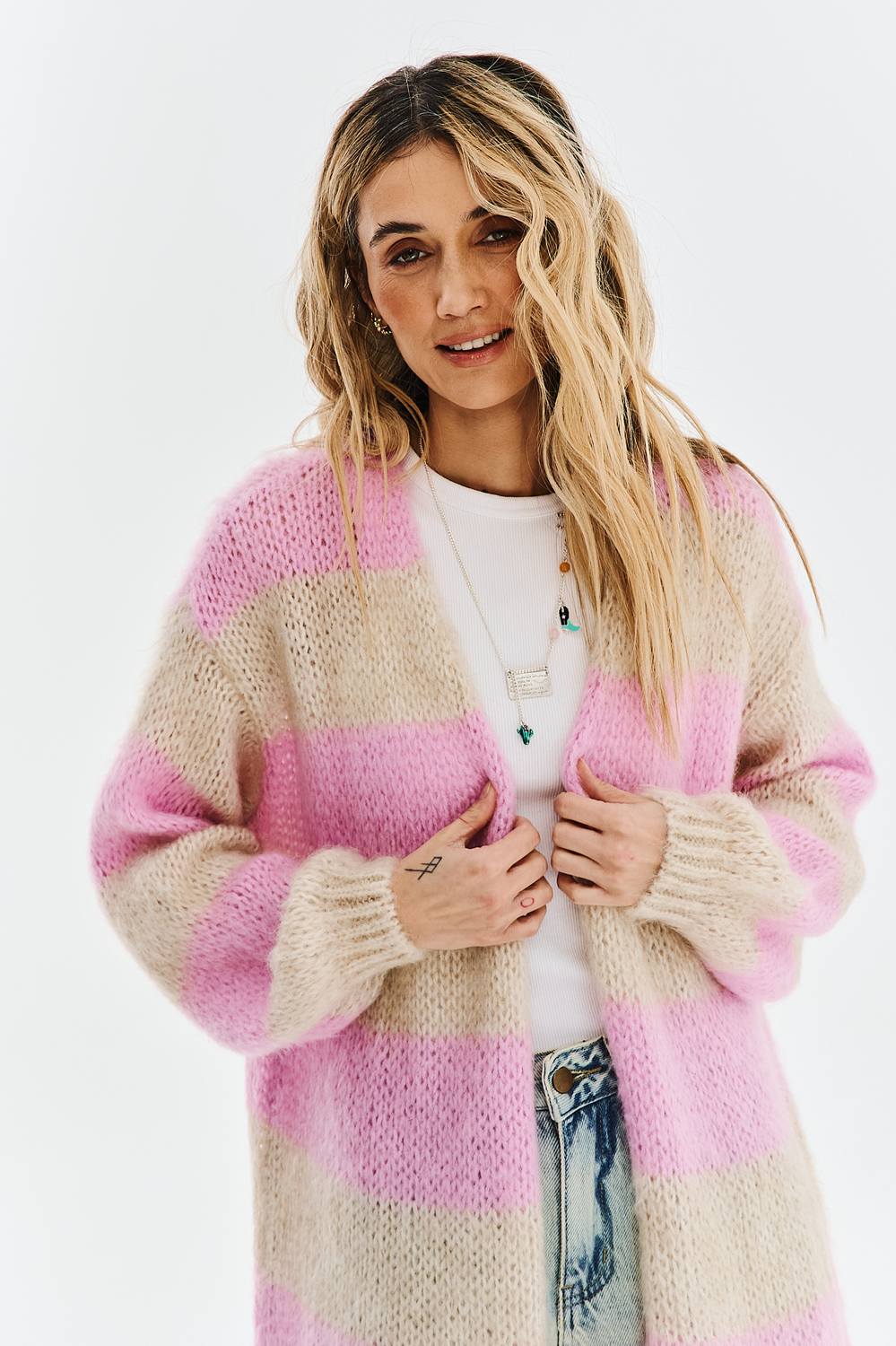 Strawberry Shake Long Cardigan