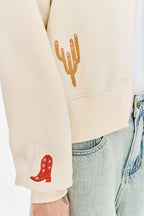 Hanorac Cowgirl Club cu fermoar