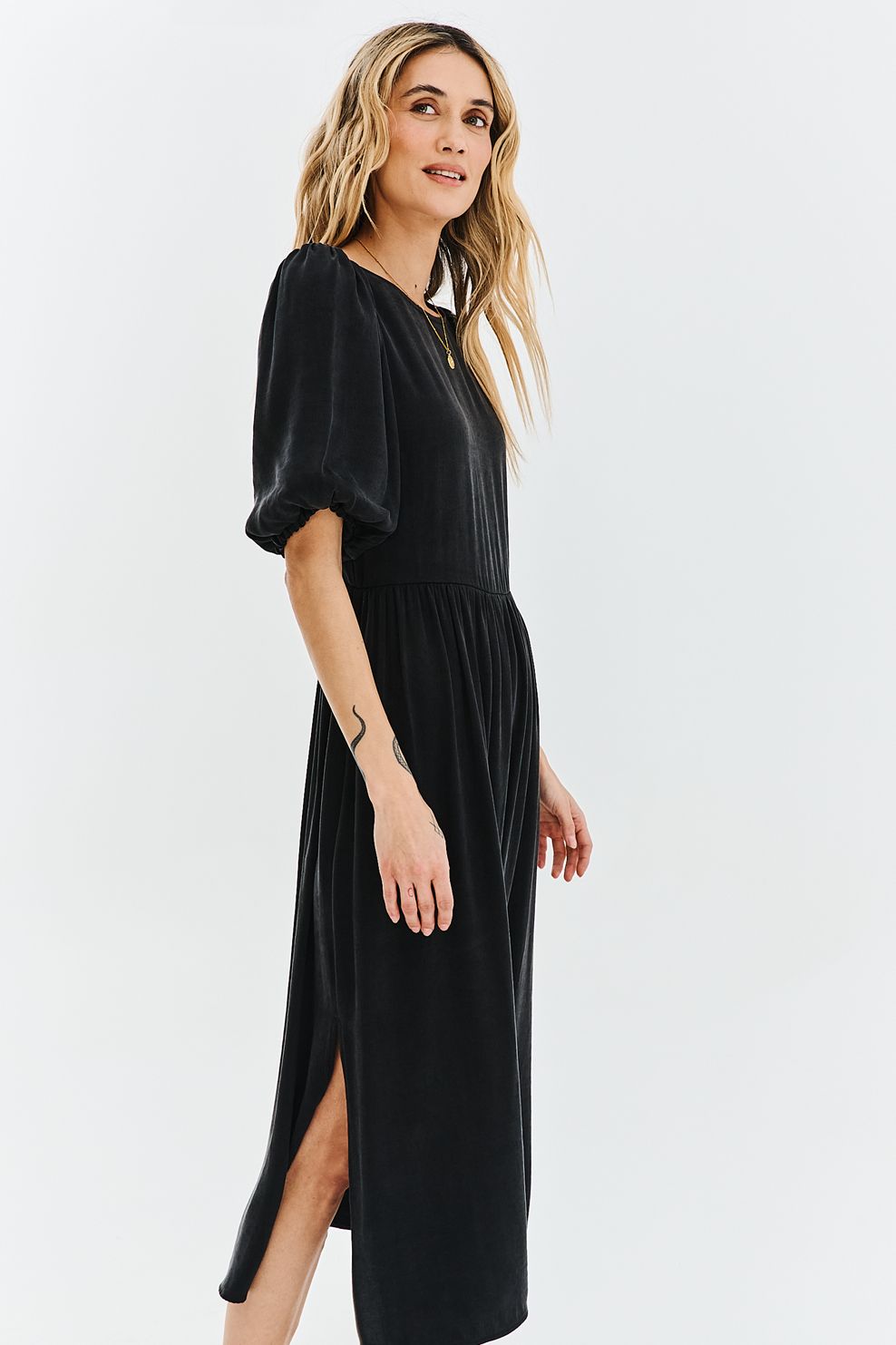 Black Orchid midi dress