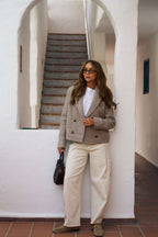 Warm Touch Wool Biker Jacket