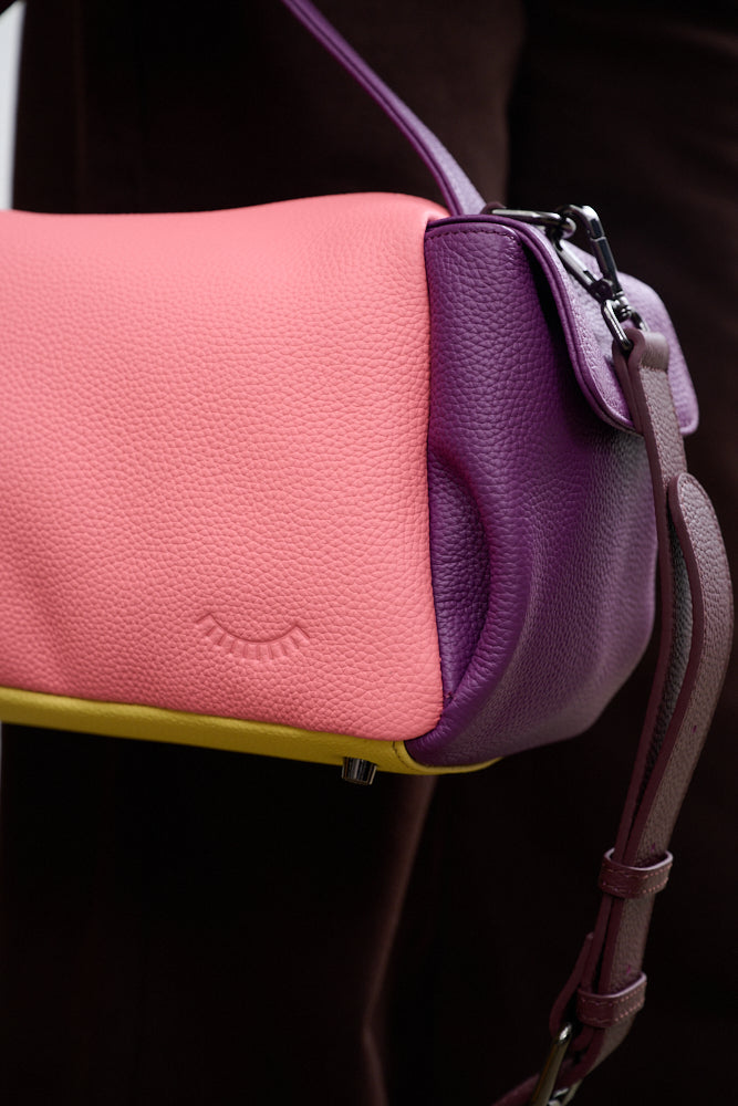 Dopamine Blush leather bag