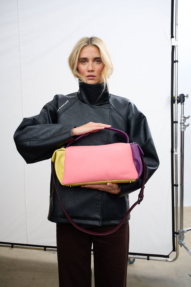 Dopamine Blush leather bag