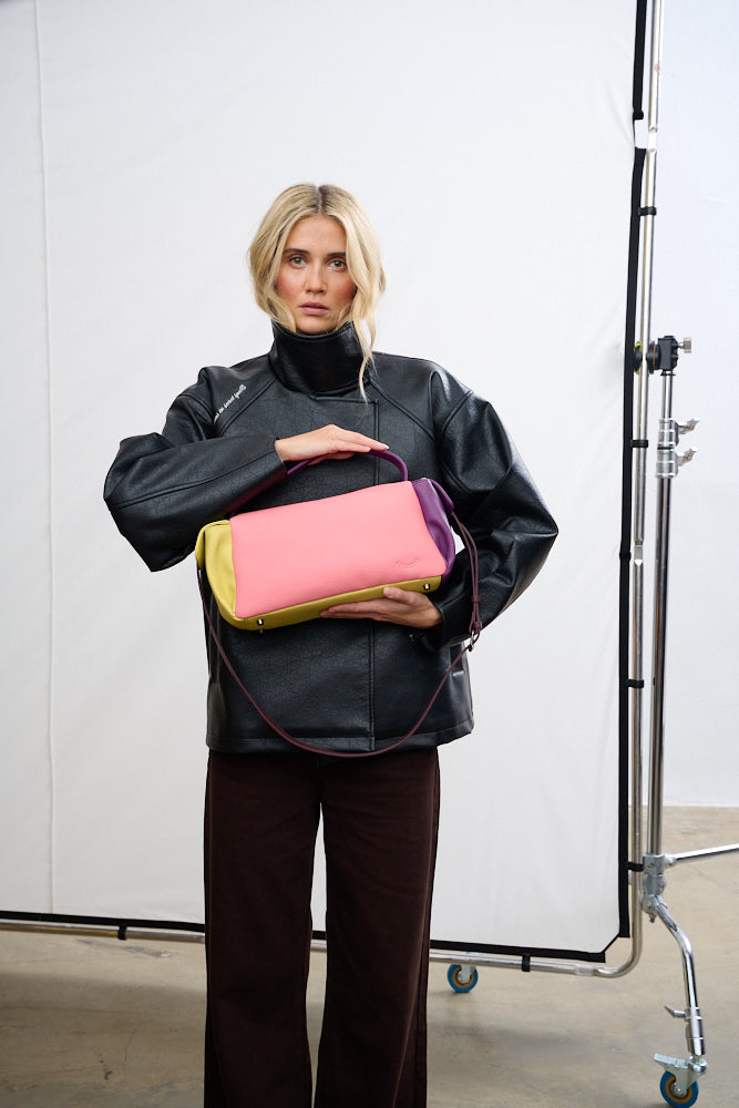 Dopamine Blush leather bag