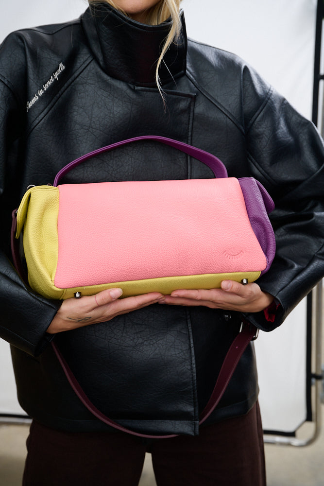Dopamine Blush leather bag