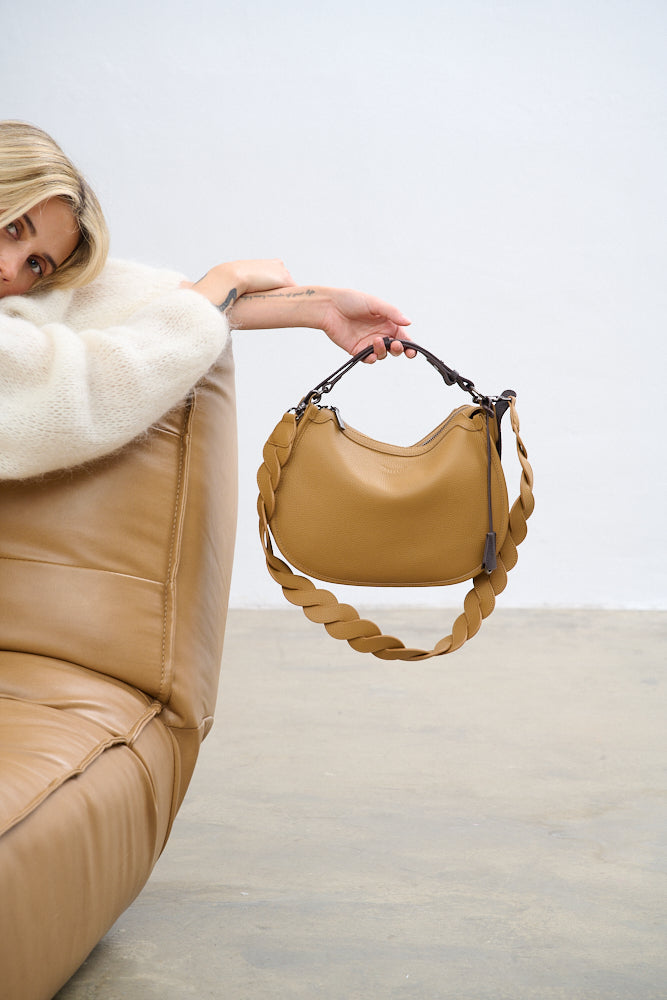 Espresso leather bag