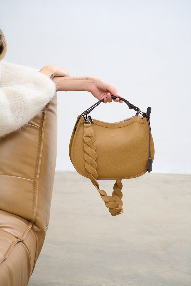 Espresso leather bag