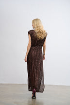 Rochie lungă cu paiete Magnetic Soul
