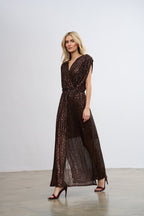 Rochie lungă cu paiete Magnetic Soul