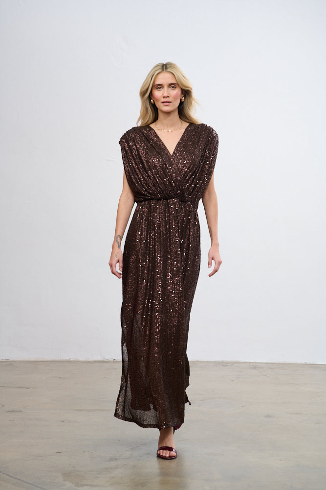 Rochie lungă cu paiete Magnetic Soul