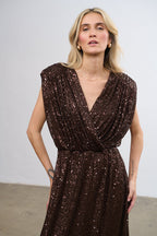 Rochie lungă cu paiete Magnetic Soul