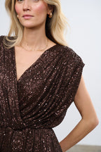 Rochie lungă cu paiete Magnetic Soul