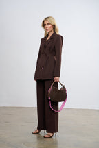 Flamingo leren tas