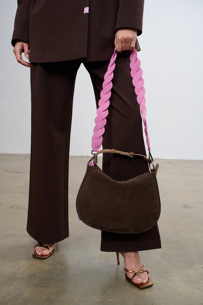 Flamingo leren tas