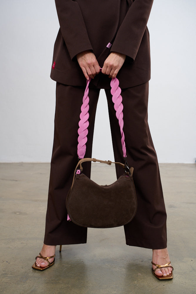 Flamingo leren tas