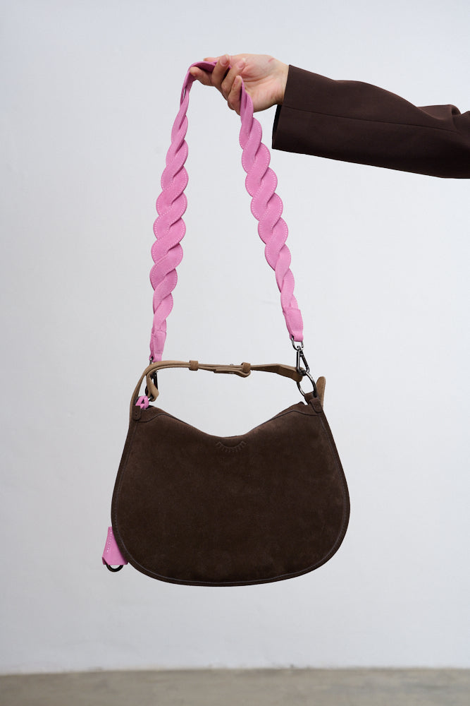 Flamingo leather bag